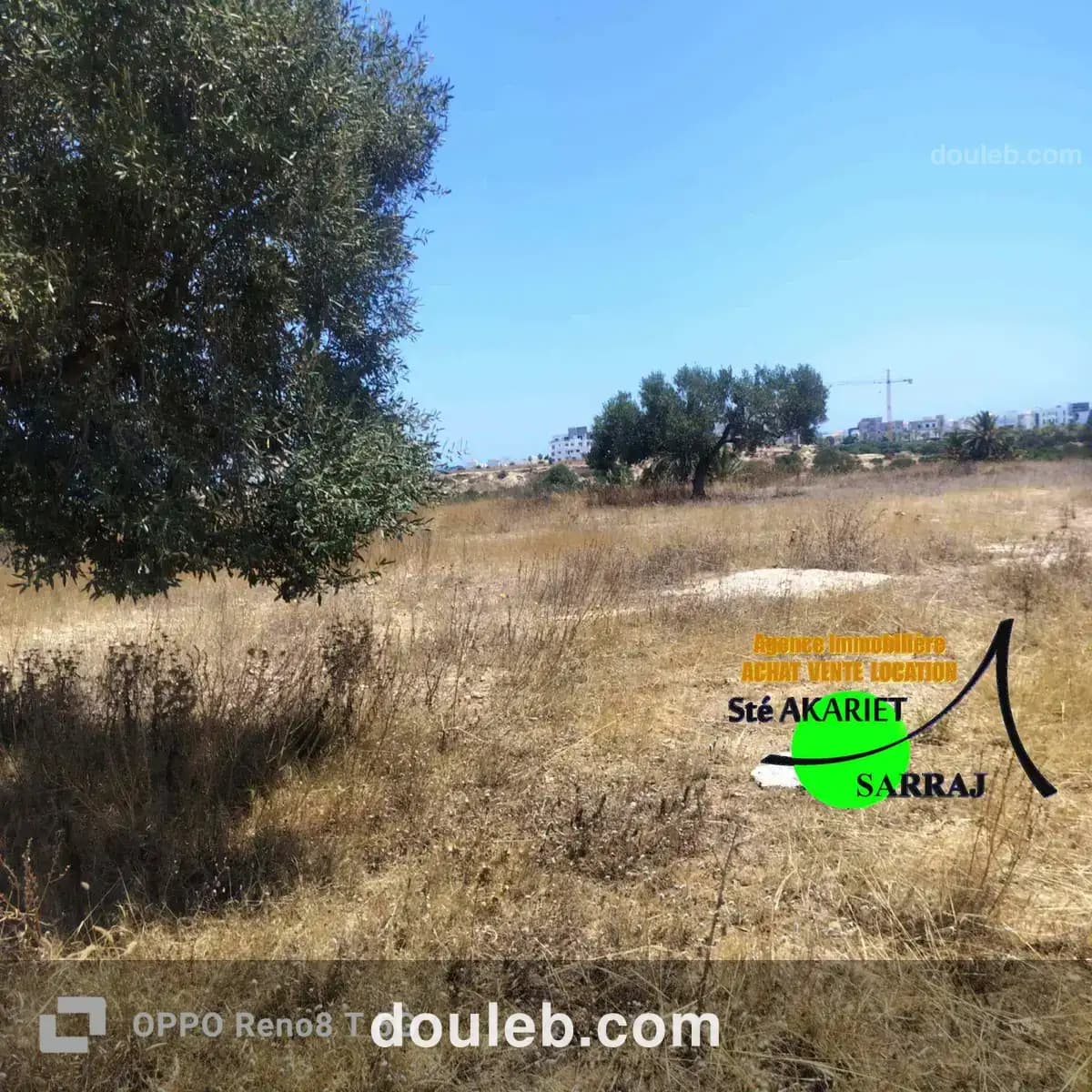 Terrain d'investissement 1150m à hmada kantaoui à Tunis