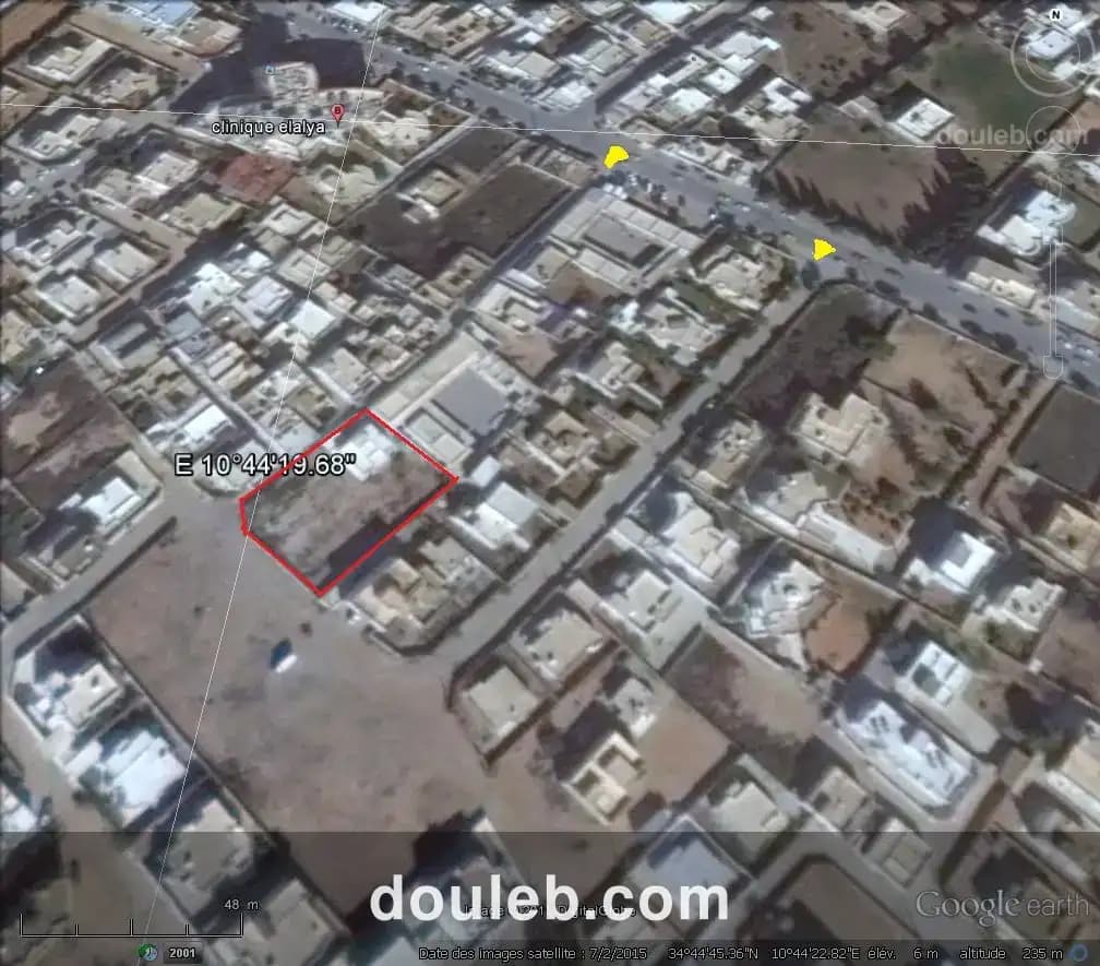 Terrain 1430 m2 route el ain km 2 à Tunis