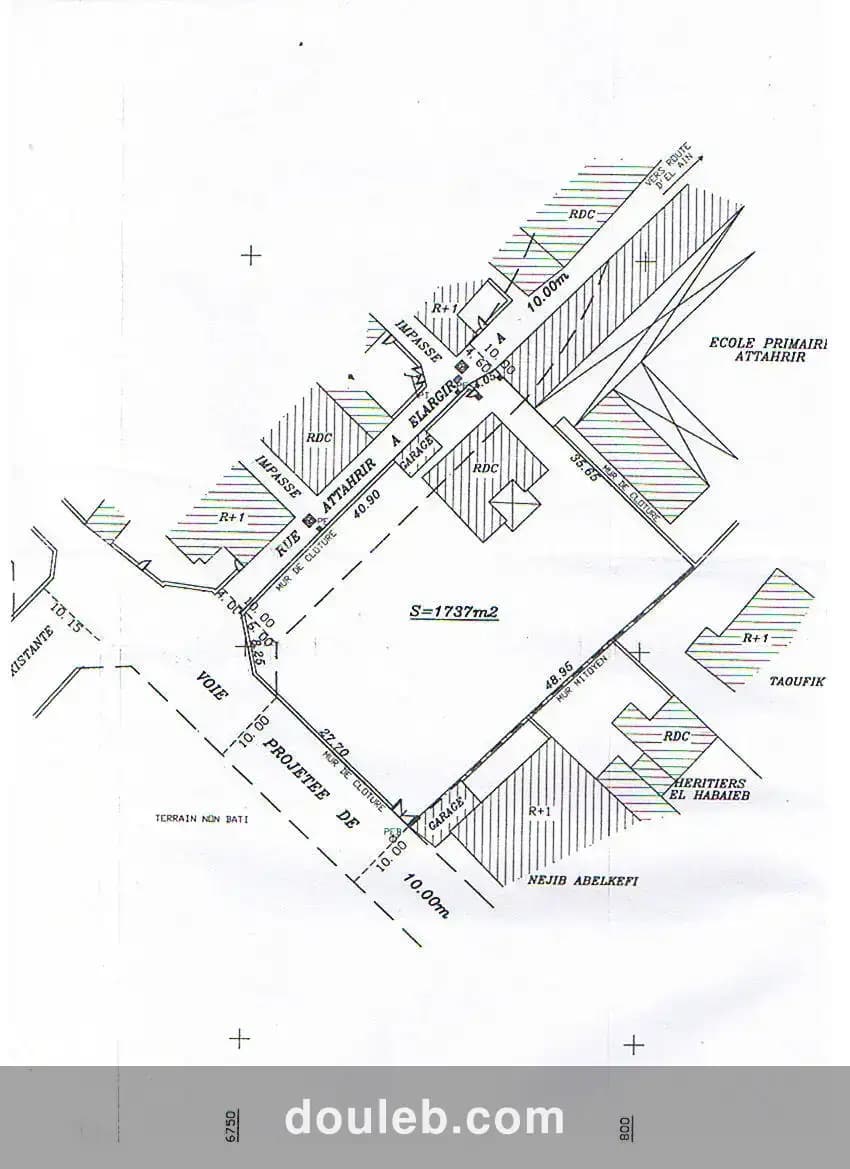 Terrain 1430 m2 route el ain km 2 - Miniature 2