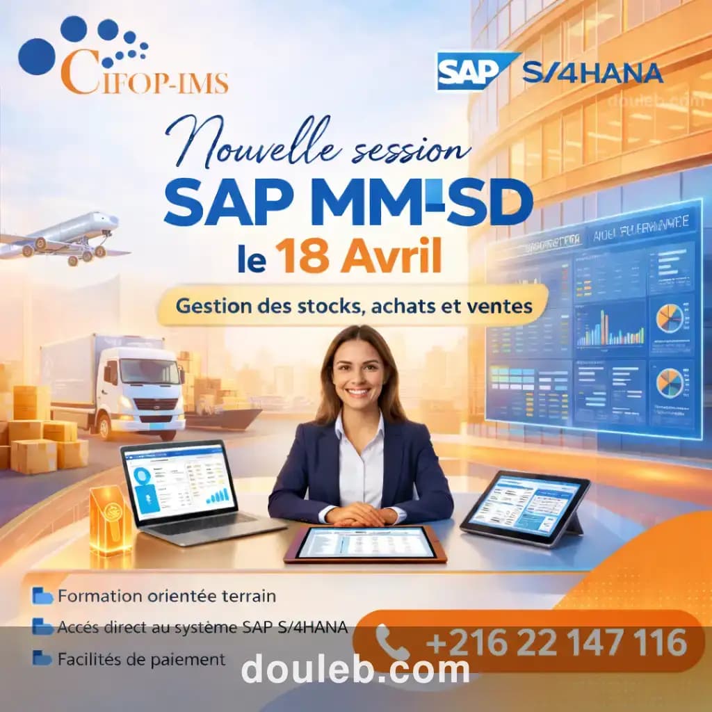 Formation sap mm sd s4hana à Tunis