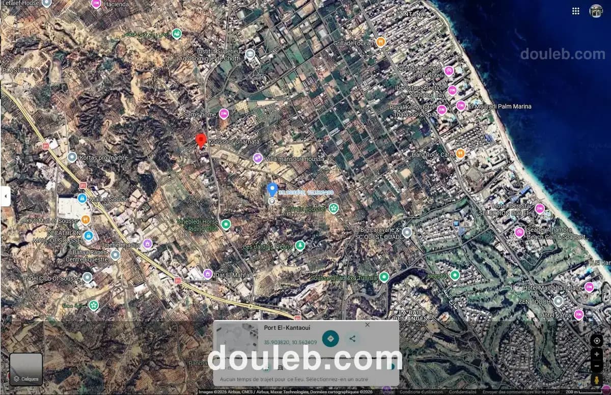 Lot 198m zone des villas en face koussour gharnata - Miniature 2