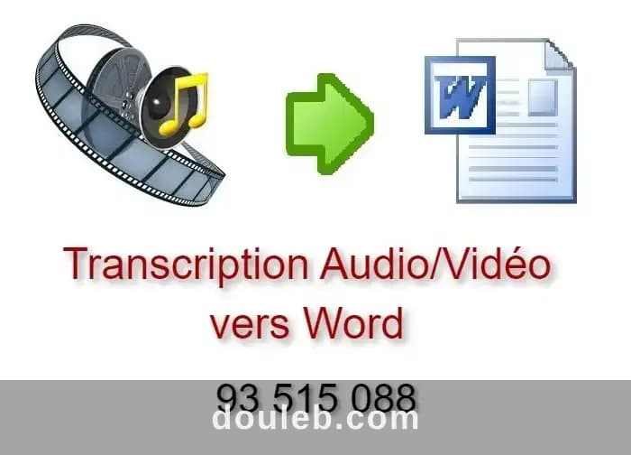 Transcription audio et video vers word - Photo 1