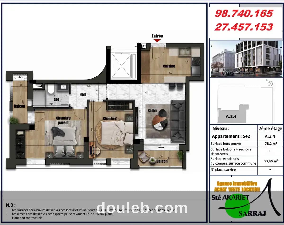 Des appartements en cours de construction à khzema - Miniature 4