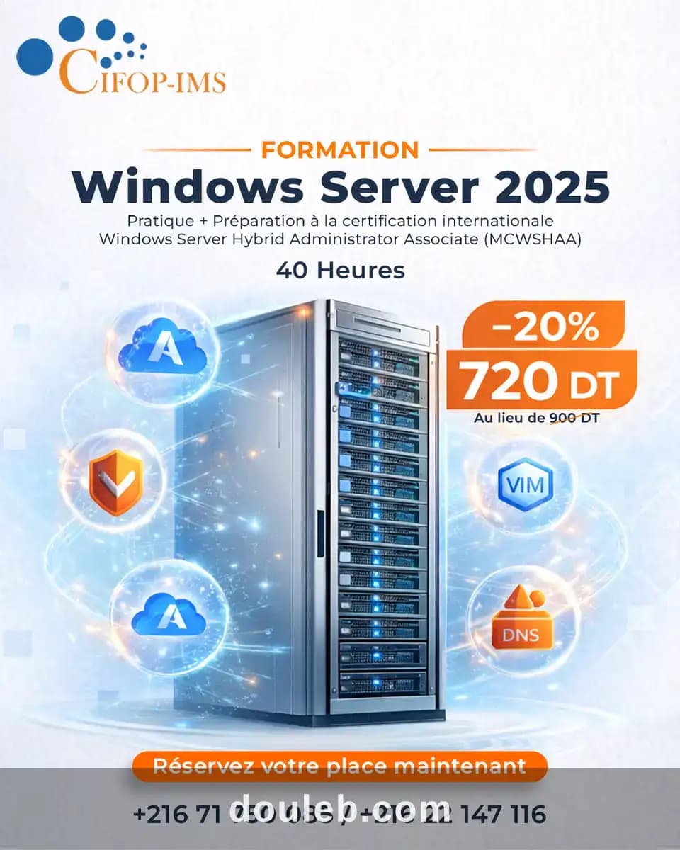 Formation windows server 2025 - Photo 1