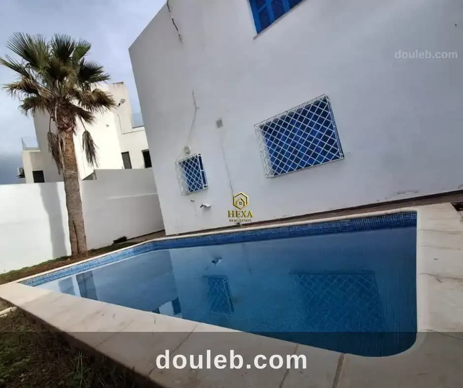 Villa s5 à la marsa avec piscine et jardin - Miniature 5