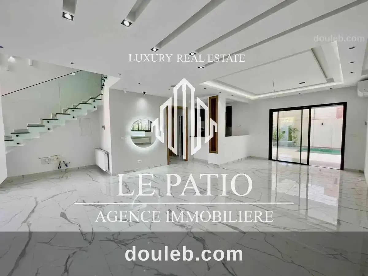 Villa jumelee neuve s3 à la soukra - Miniature 2