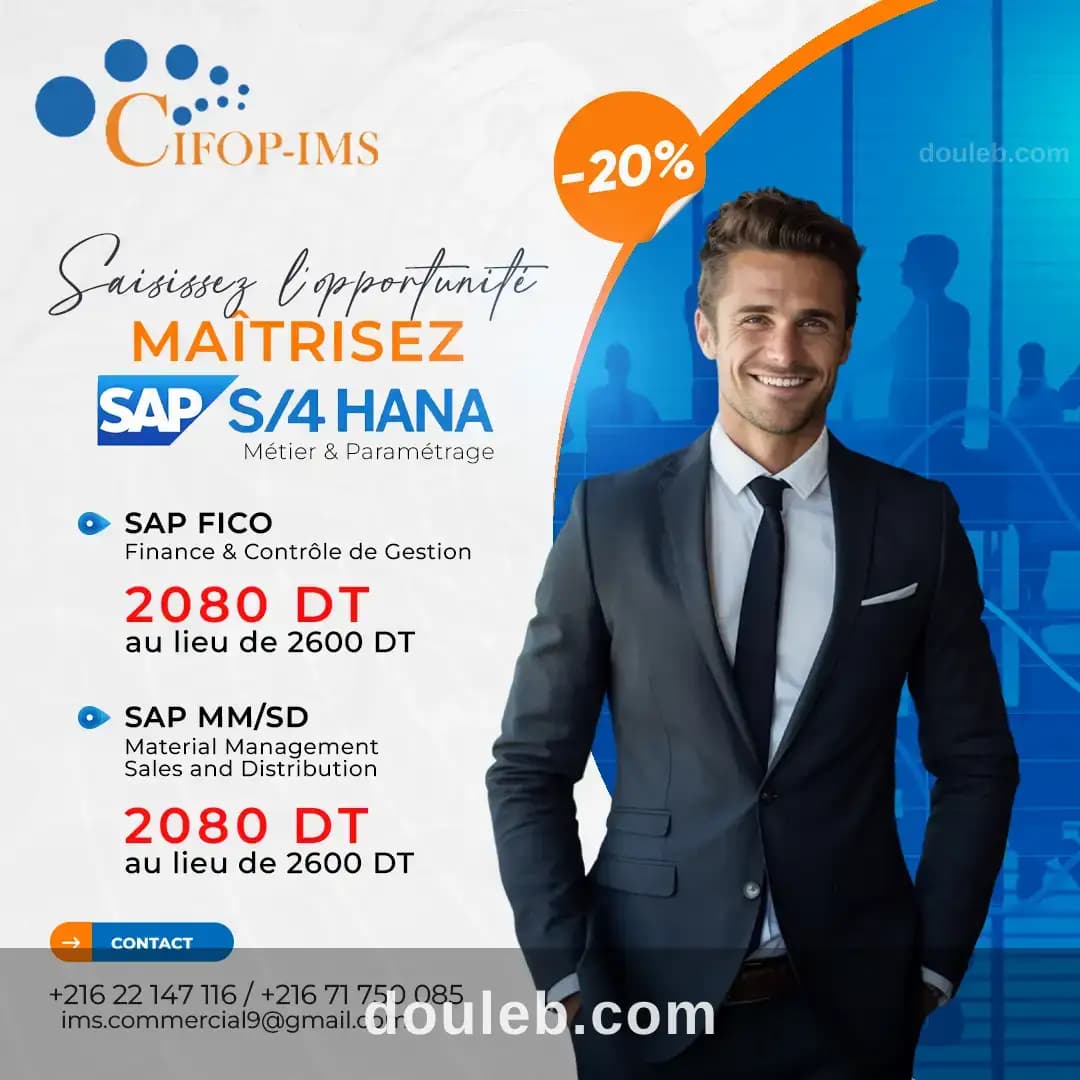 Formation sap sur s4hana à Tunis