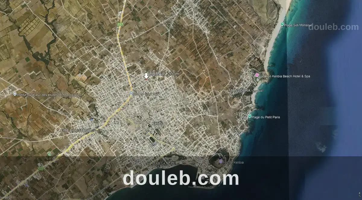 Terrain constructible de 200 m2 à kelibia nord - Miniature 3