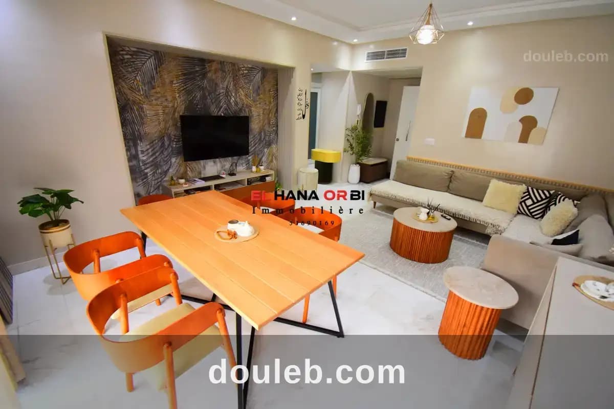 Appartement s2 meublé avec parking à mahdia - Miniature 5