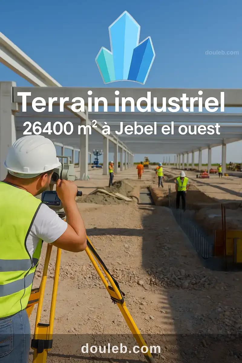 Terrain industriel à jebel el ouest zaghouan à Zaghouan