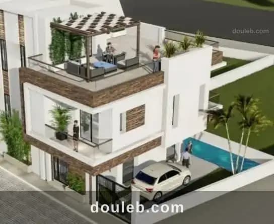 Terrain de 393 m2 lot de coin - Miniature 3