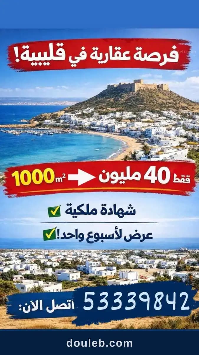 Kelibia offre des terrains à Nabeul