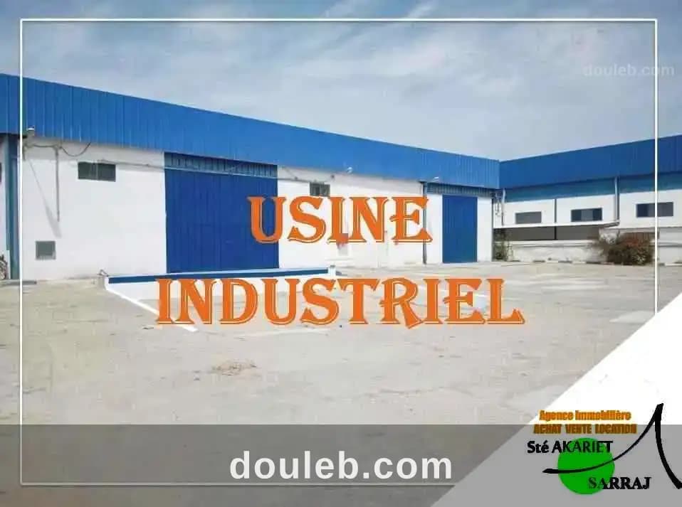 Usine 8600m à la zone industrielle enfidha à Sousse