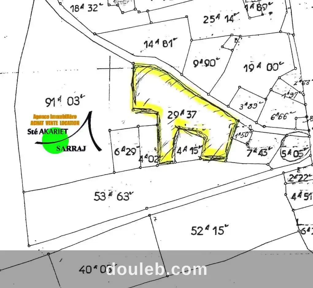 Terrain pour projet 2937m zone industrielle hergla à Sousse