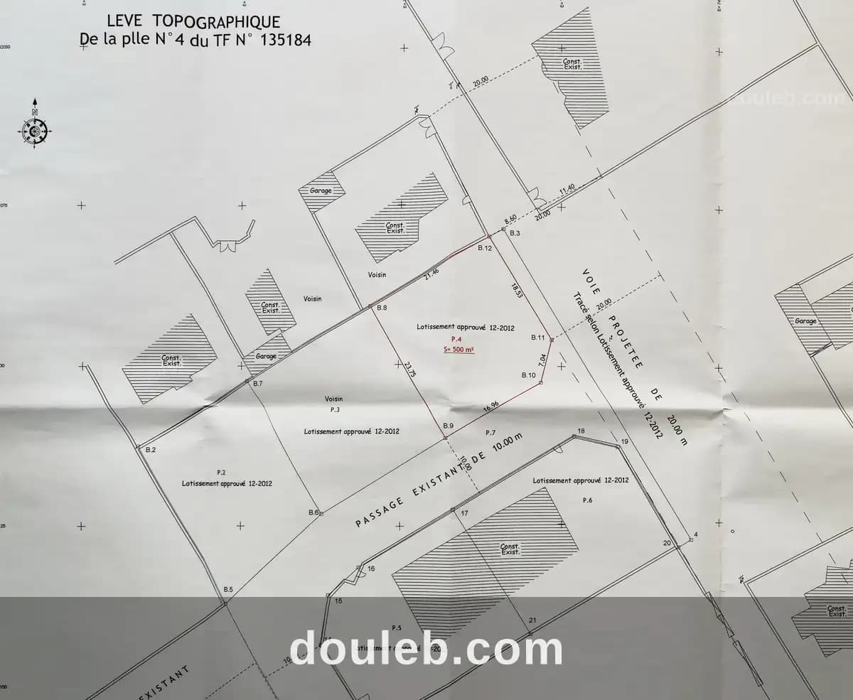 Terrain 500 m2 titre foncier km9 bouzayene - Miniature 3