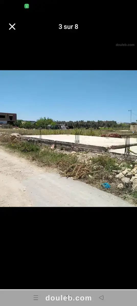 Beau terrain à tihert à Nabeul