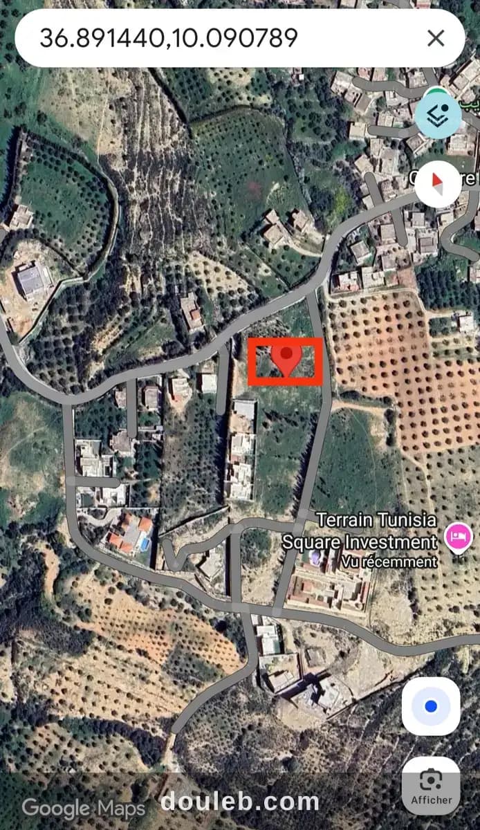 Coup de coeur assuré terrain de 1000 m2 à Ariana