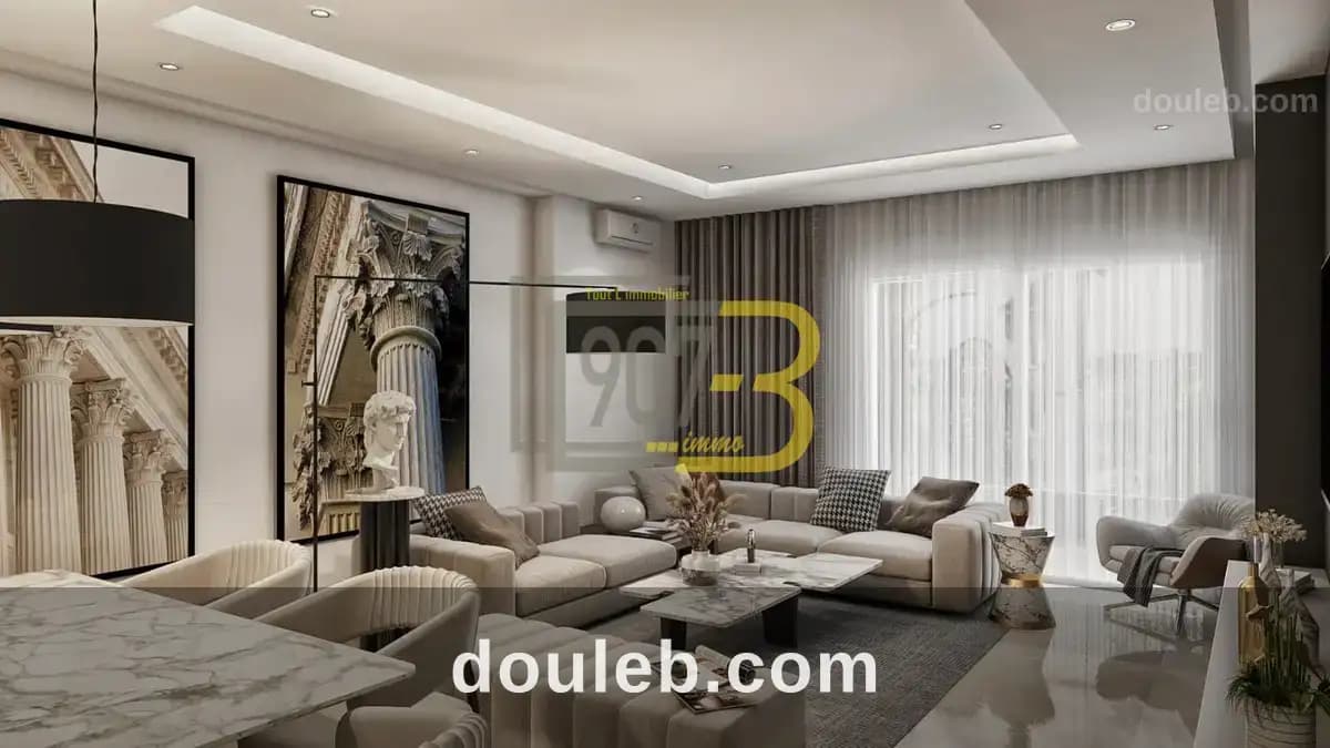 Un appartement s2 situé à nouvelle soukra - Miniature 4