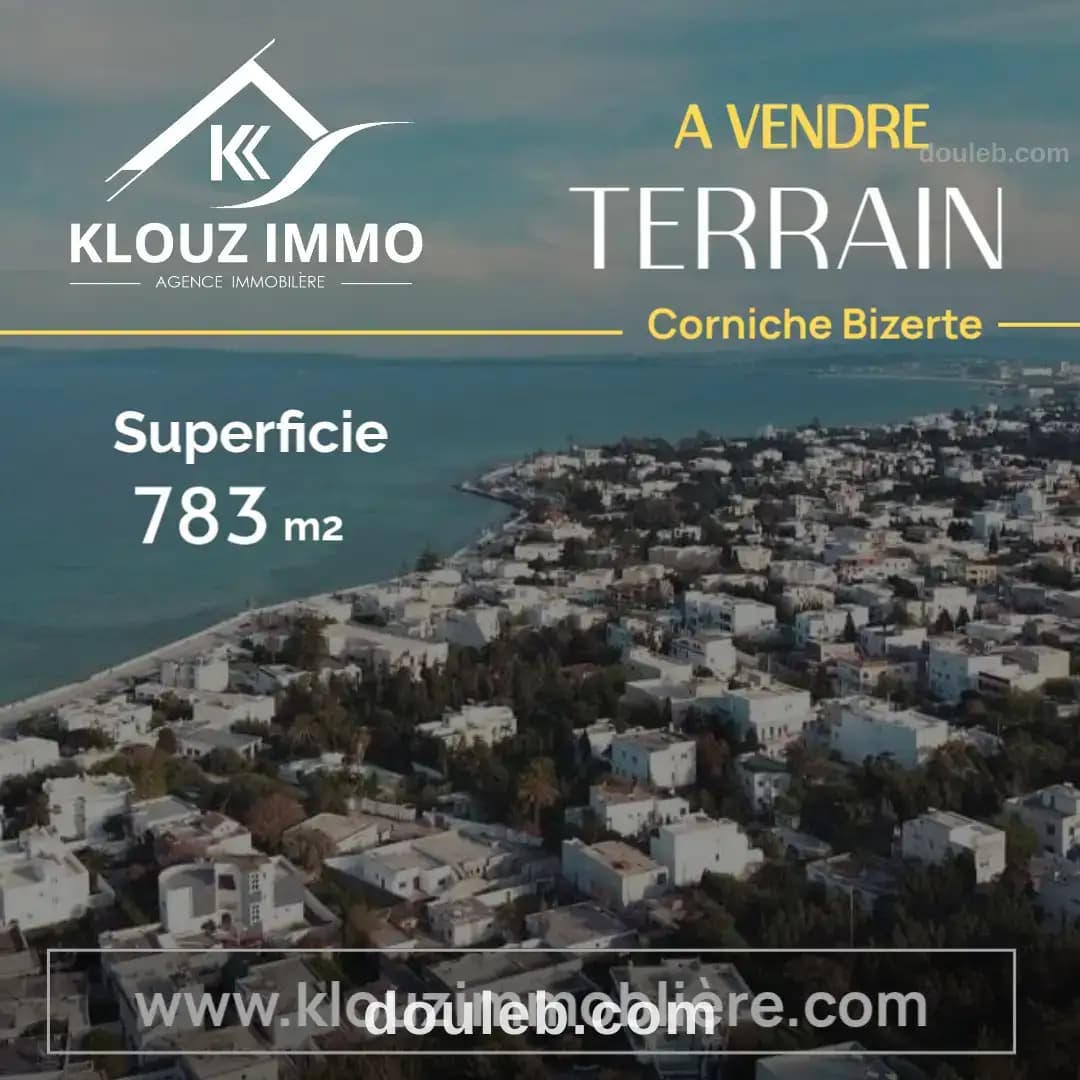 Terrain corniche bizerte à Bizerte