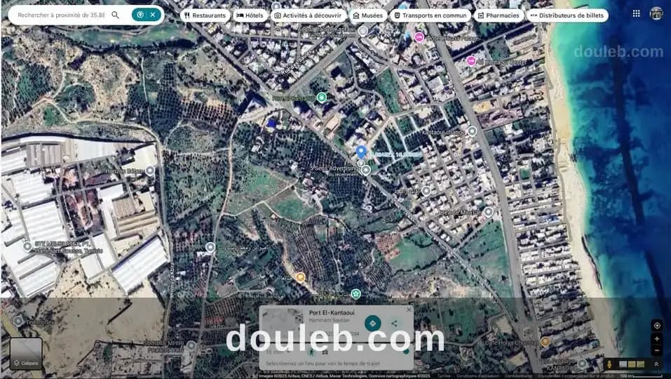 Terrain approuvé 450m de vocation r3 à kantaoui à Sousse