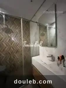 A un s1 meubl avec piscine aux ref902a à Tunis
