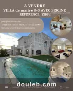 A villa de maitre s5 avec ref1310a à Nabeul