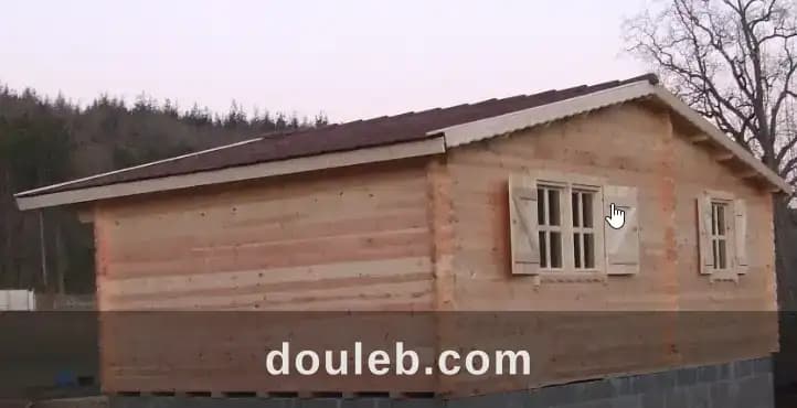 Bungalow chalet 25m2 en bois démontable à Médenine