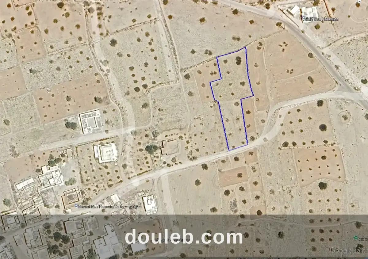 Terrain 2260 m2 à menzel ben hammouda jaabira à Médenine