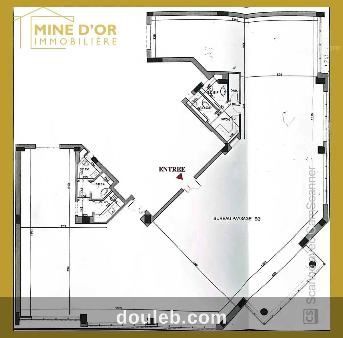 Un plateau neuf de 511 m2 au centre urbain nord à Tunis