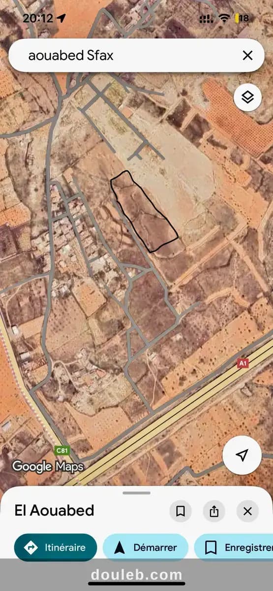 Terrain nu à Sfax
