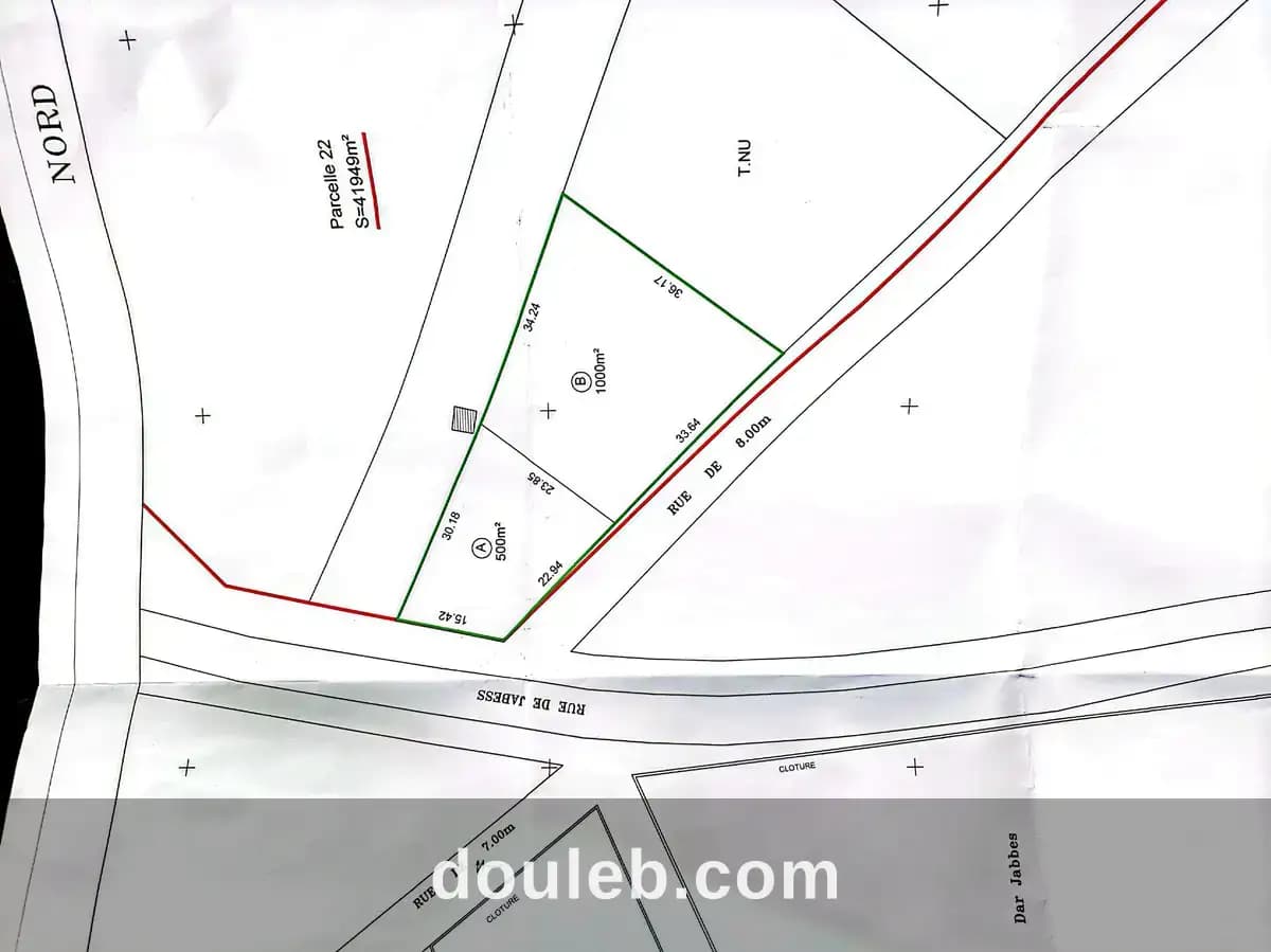Route cebalet ben ammar jabbes à Ariana