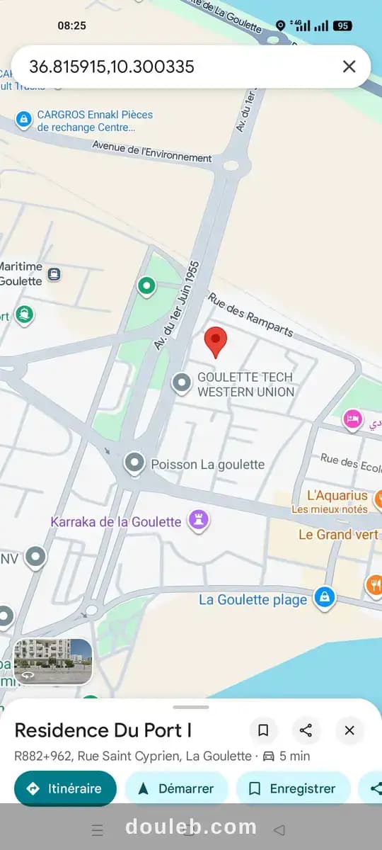 Appartement a la goulette à Tunis