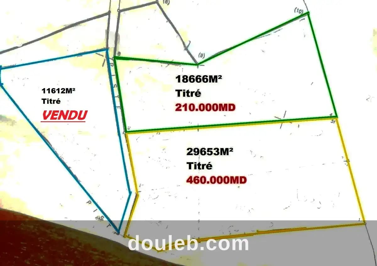 Deux terrains cloturé à sidi bouali vers knana à Sousse