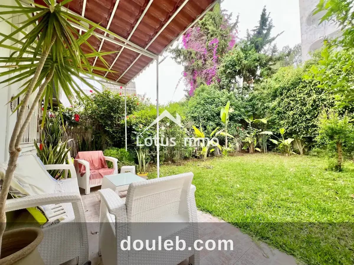 S3 avec jardin à el manar 2 à Tunis