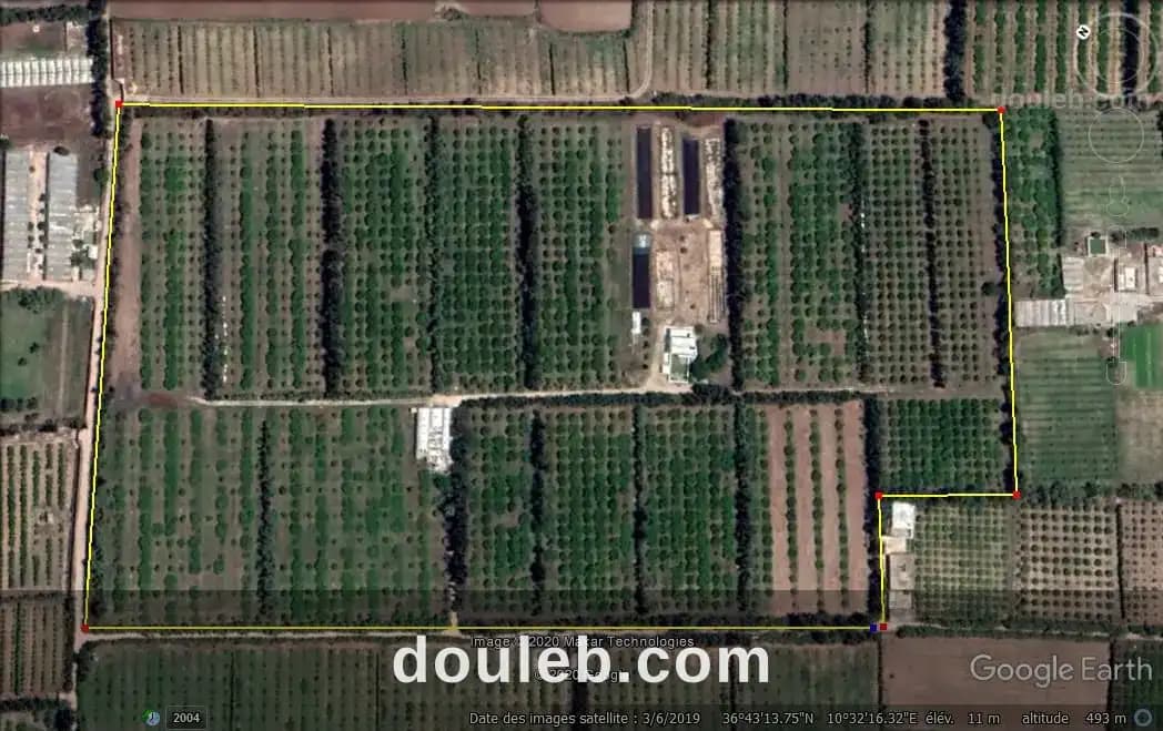 Ferme agricole 11 hectars à soliman nabeul à Nabeul