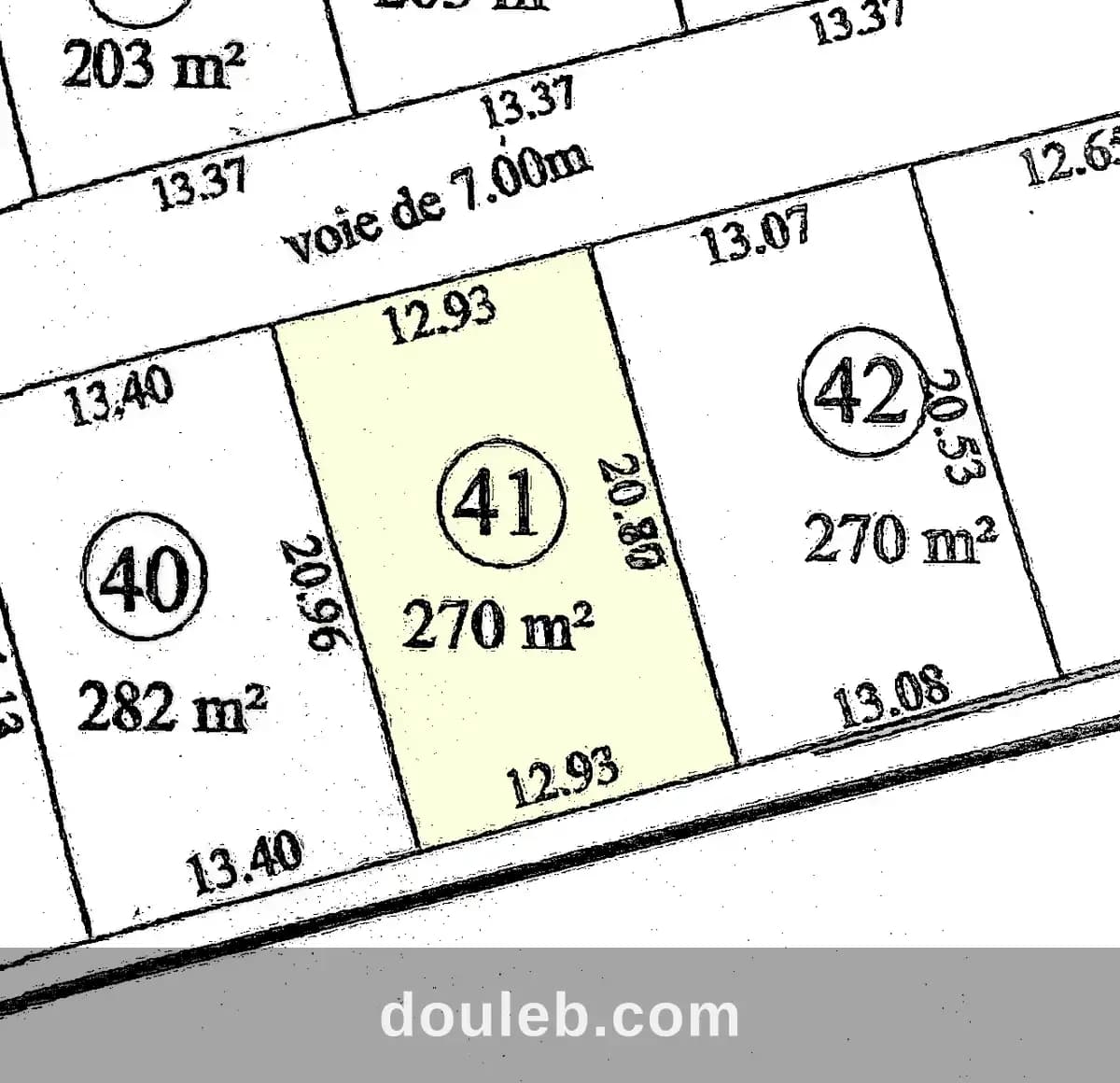 Terrain nu 270 m2 oued lil manouba - Miniature 2