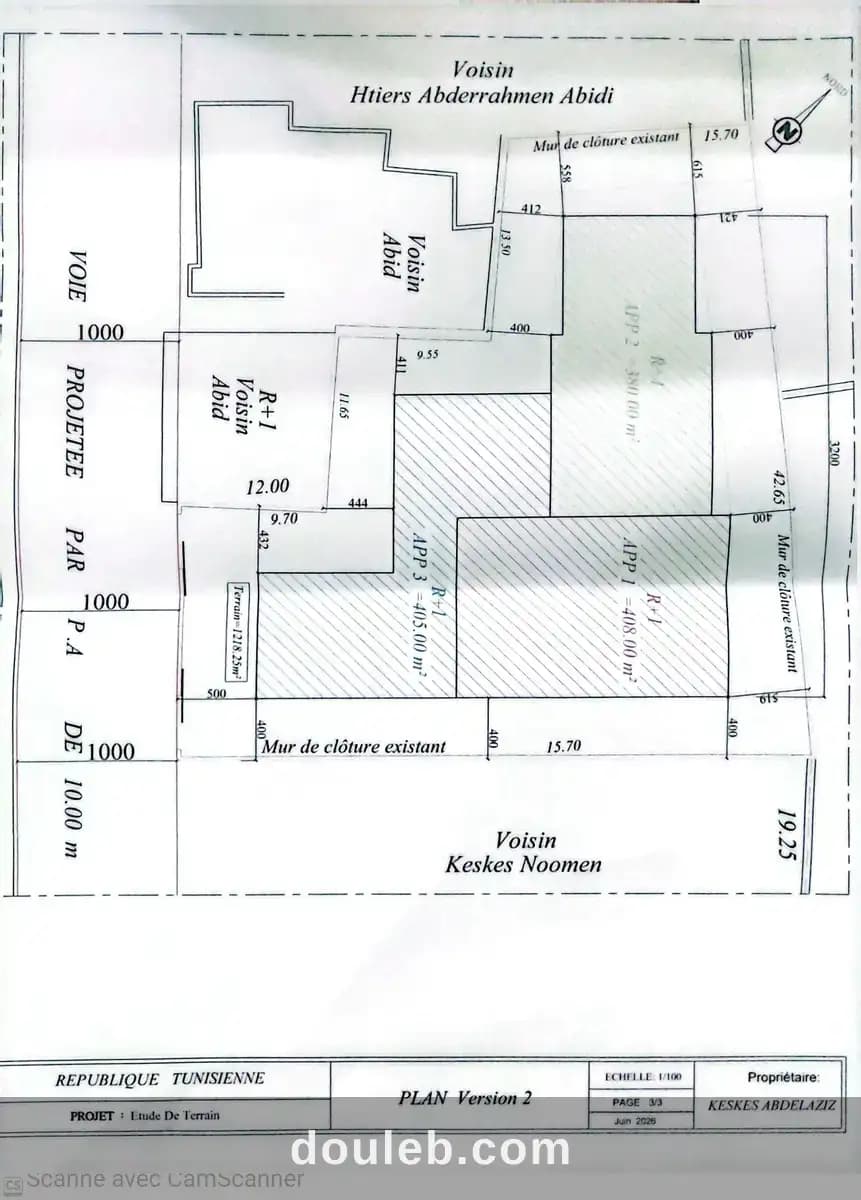 Terrain constructible r plus 2 route de l'afrane - Miniature 3