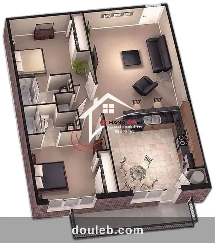 Des appartements s3 à mahdia - Miniature 3