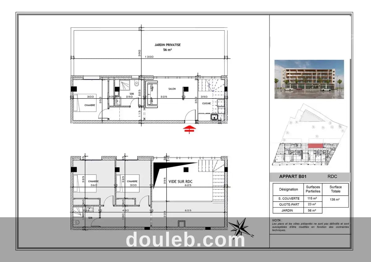 Duplex s3 avec piscine privée à mahdia à Mahdia