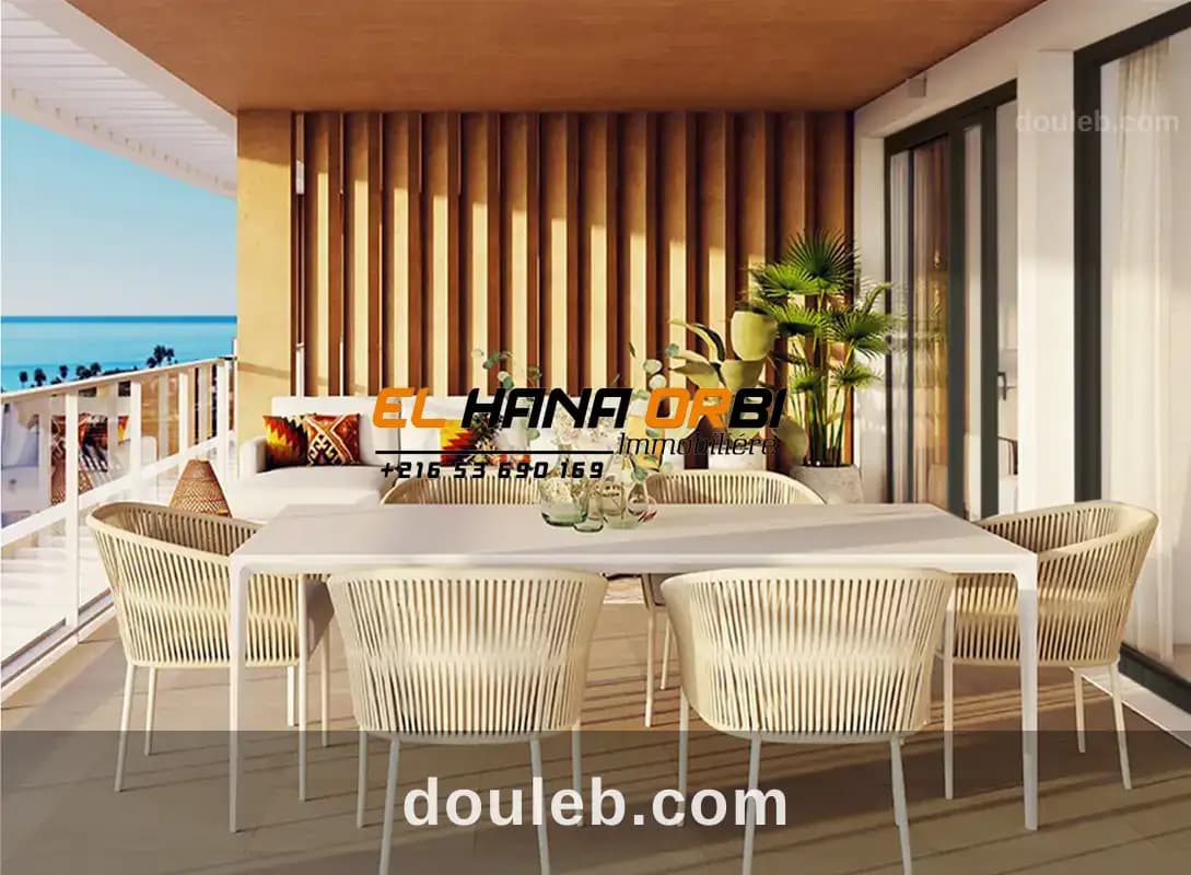 Appartement s2 vue sur mer mahdia - Miniature 3