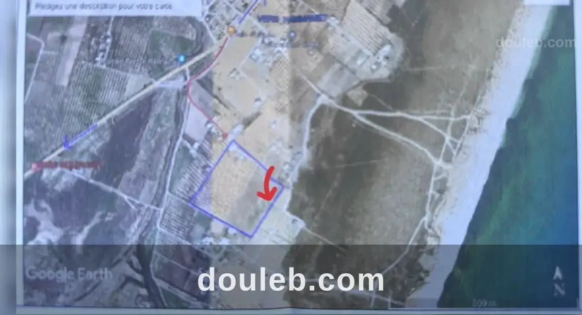 Un terrain à hamm sud km 71 direct du propriétaire à Nabeul