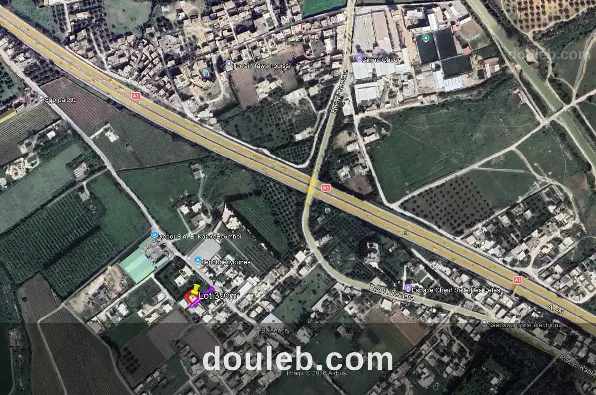 Lot 350m2 à boumhel près 9sar bourguiba - Miniature 2
