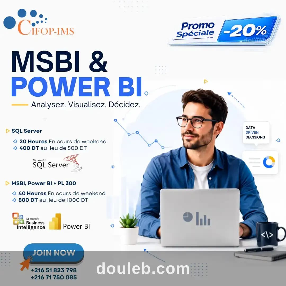 Pack data analyst à Tunis