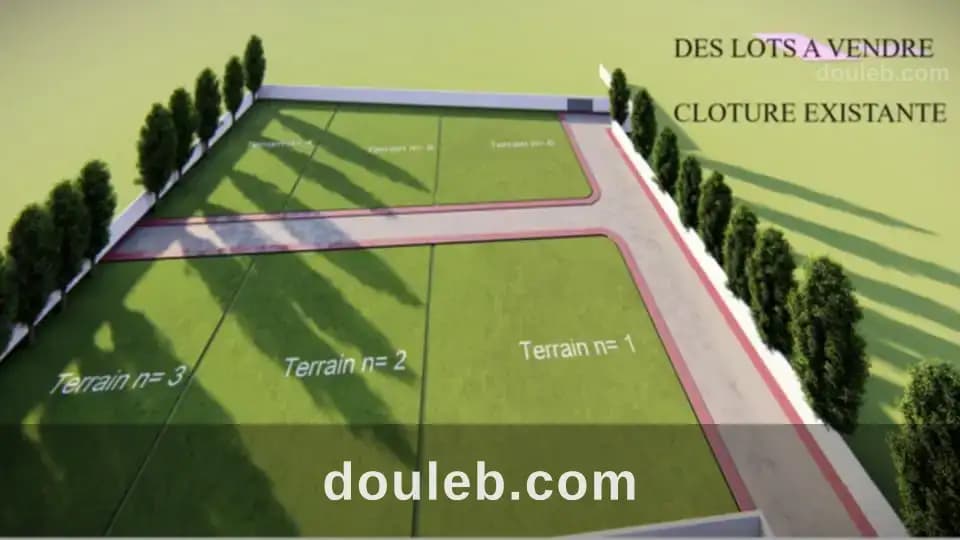Lots de terrains à zaouit mornag - Miniature 3