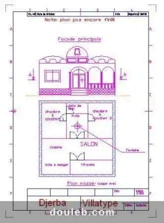 Promo djerba maison 100 m plan au choix à Médenine