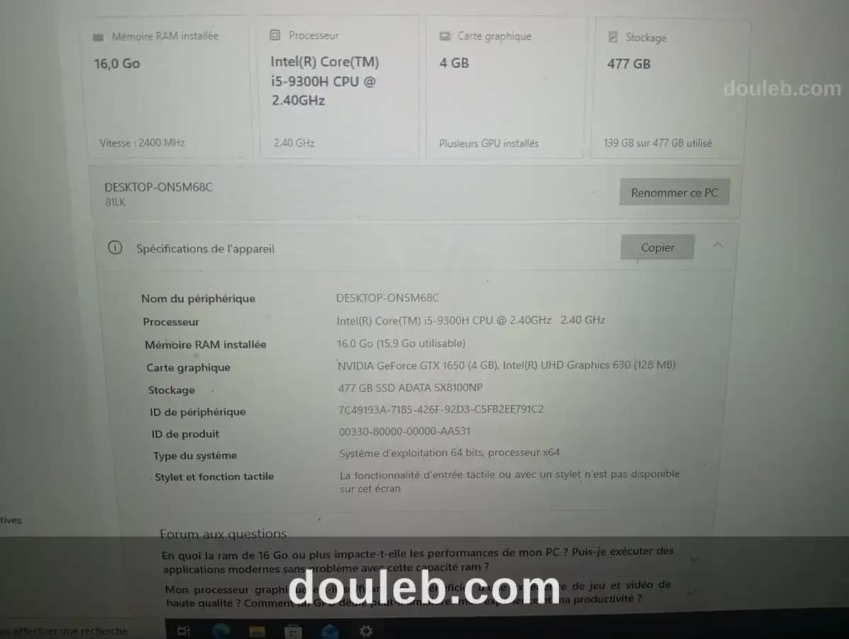Laptop gamer lenovo lp340 - Miniature 3