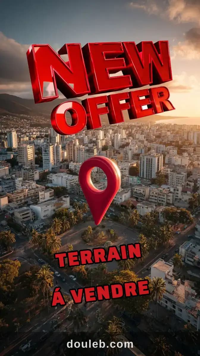 Terrain commercial à Nabeul