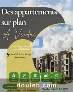 A des appartement sur plans ref559a à Nabeul