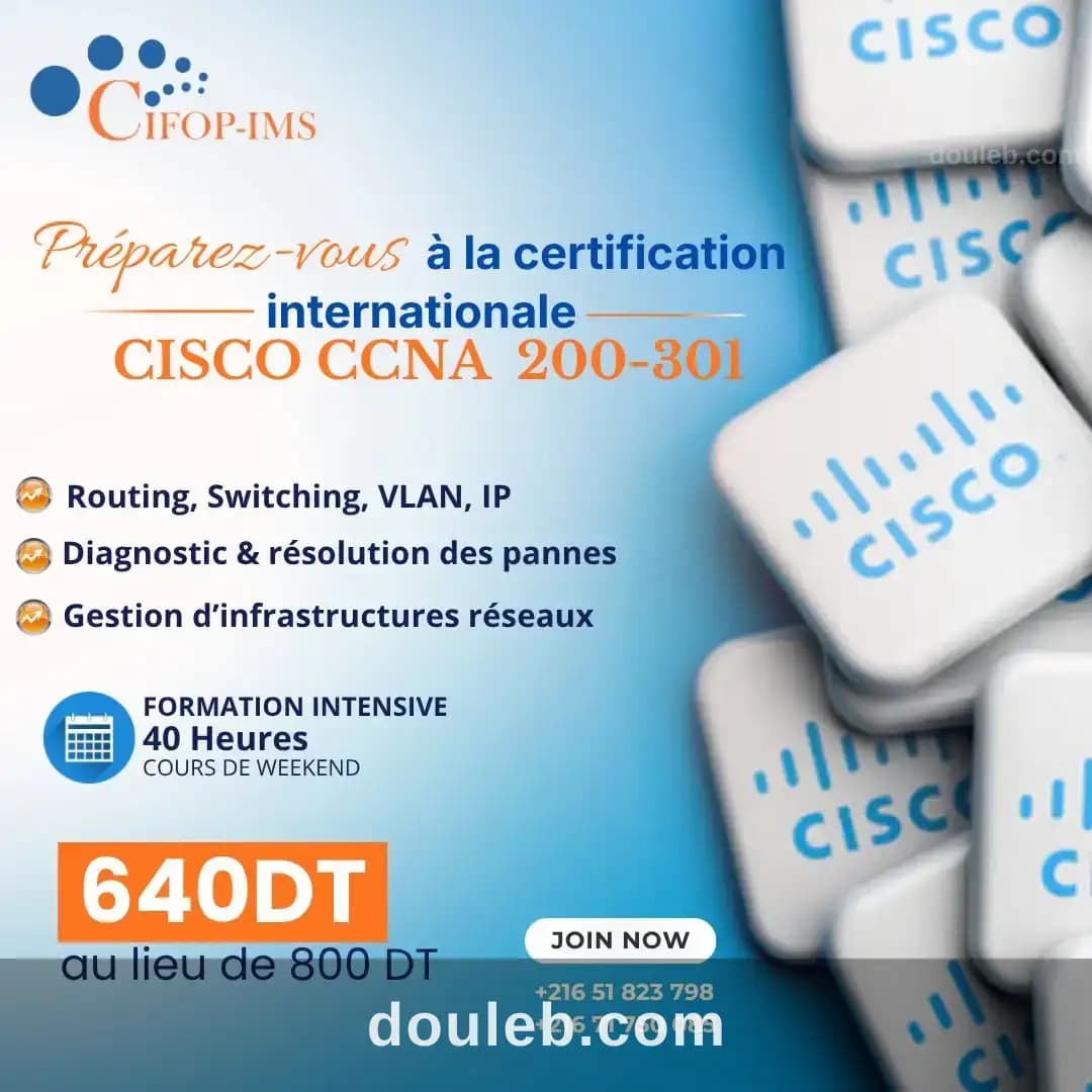 Formation réseaux et cyber sécurité à Tunis
