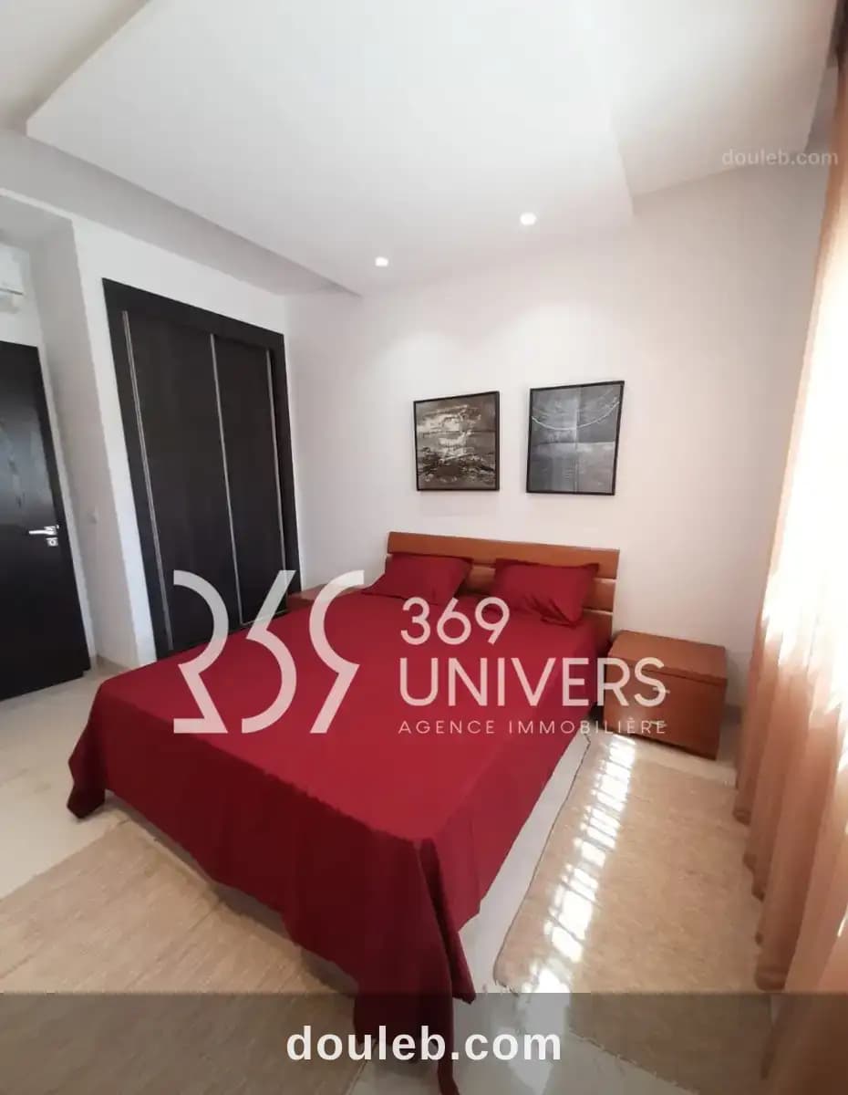 Appartement meublé avec balcon au x jdc ref ra179 à Tunis